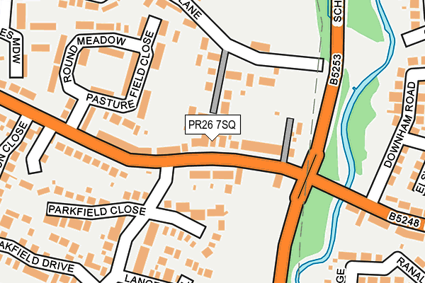 PR26 7SQ map - OS OpenMap – Local (Ordnance Survey)