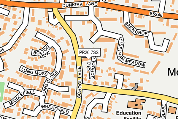 PR26 7SS map - OS OpenMap – Local (Ordnance Survey)