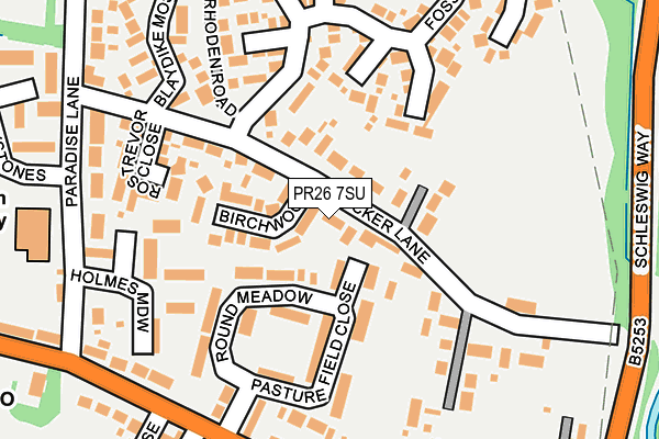 PR26 7SU map - OS OpenMap – Local (Ordnance Survey)