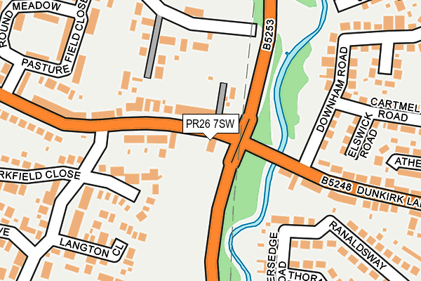PR26 7SW map - OS OpenMap – Local (Ordnance Survey)