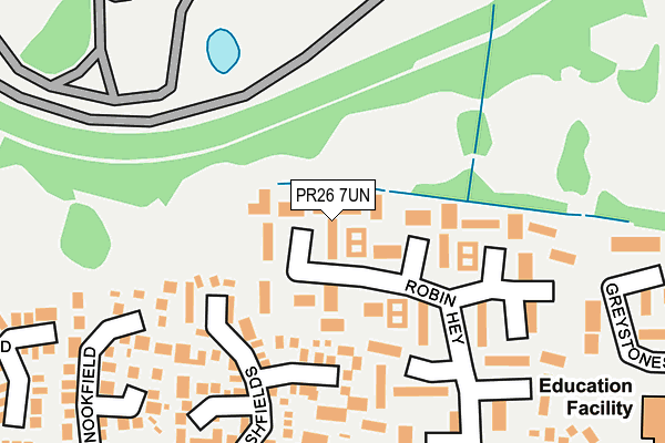 PR26 7UN map - OS OpenMap – Local (Ordnance Survey)