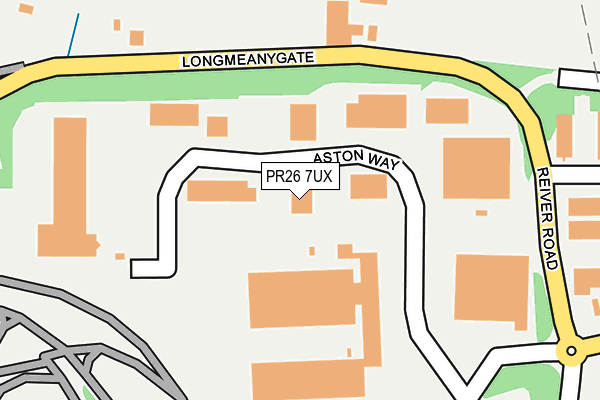PR26 7UX map - OS OpenMap – Local (Ordnance Survey)
