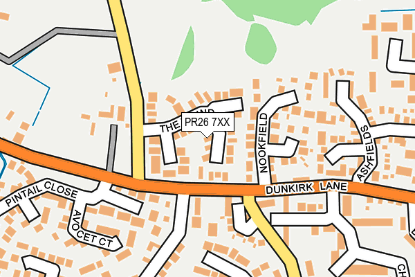 PR26 7XX map - OS OpenMap – Local (Ordnance Survey)