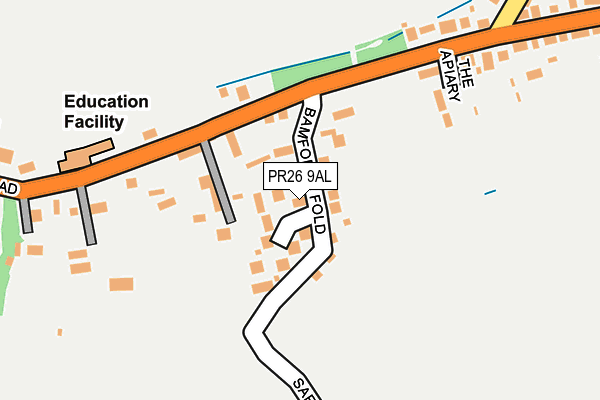 PR26 9AL map - OS OpenMap – Local (Ordnance Survey)