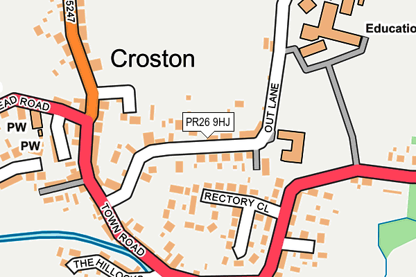 Map of CROSTON MEDICAL SERVICES LIMITED at local scale