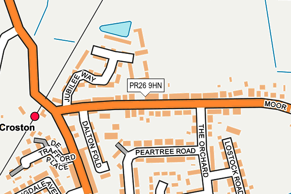 PR26 9HN map - OS OpenMap – Local (Ordnance Survey)