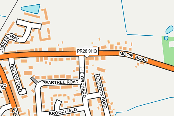 PR26 9HQ map - OS OpenMap – Local (Ordnance Survey)