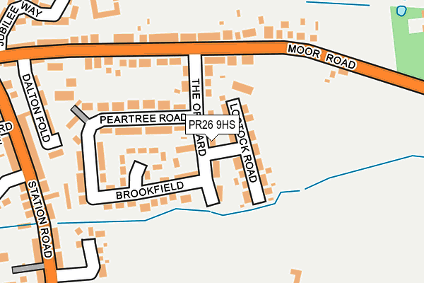 PR26 9HS map - OS OpenMap – Local (Ordnance Survey)