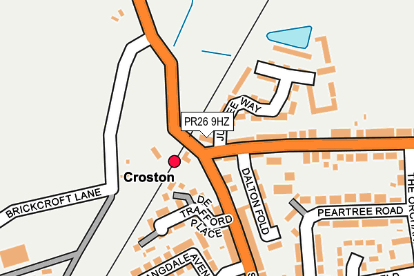 PR26 9HZ map - OS OpenMap – Local (Ordnance Survey)