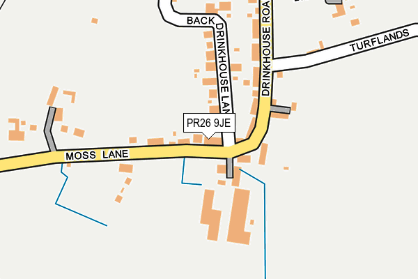 PR26 9JE map - OS OpenMap – Local (Ordnance Survey)