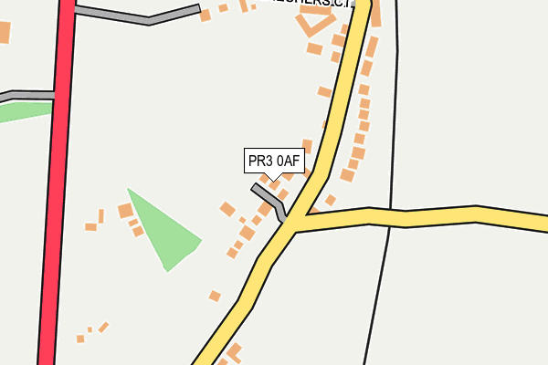 PR3 0AF map - OS OpenMap – Local (Ordnance Survey)