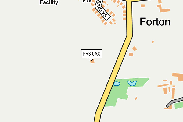 PR3 0AX map - OS OpenMap – Local (Ordnance Survey)