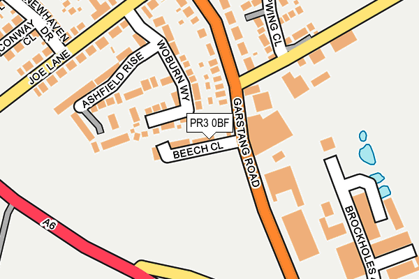 PR3 0BF map - OS OpenMap – Local (Ordnance Survey)