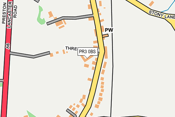 PR3 0BS map - OS OpenMap – Local (Ordnance Survey)