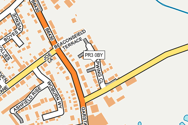 PR3 0BY map - OS OpenMap – Local (Ordnance Survey)
