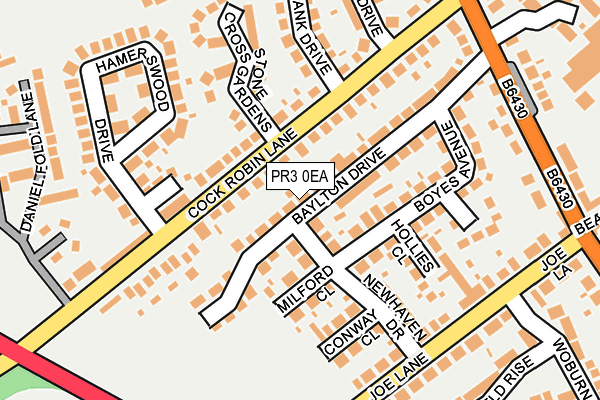 PR3 0EA map - OS OpenMap – Local (Ordnance Survey)