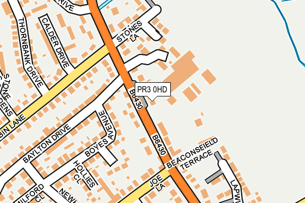 PR3 0HD map - OS OpenMap – Local (Ordnance Survey)