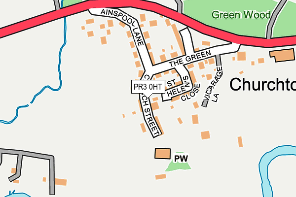 PR3 0HT map - OS OpenMap – Local (Ordnance Survey)