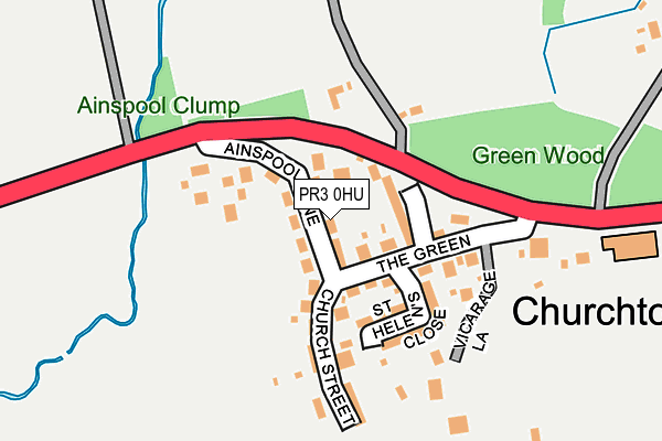 PR3 0HU map - OS OpenMap – Local (Ordnance Survey)