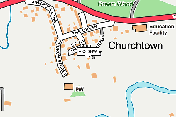 PR3 0HW map - OS OpenMap – Local (Ordnance Survey)