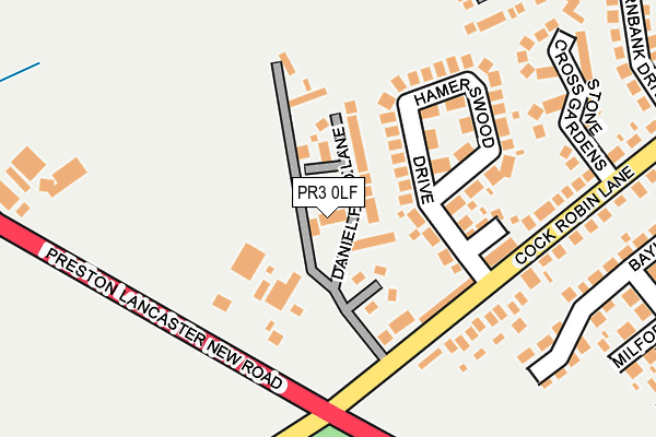 PR3 0LF map - OS OpenMap – Local (Ordnance Survey)
