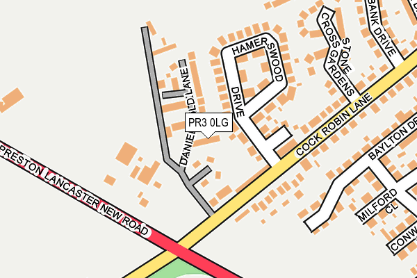 PR3 0LG map - OS OpenMap – Local (Ordnance Survey)