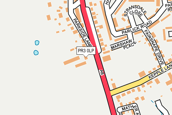 PR3 0LP map - OS OpenMap – Local (Ordnance Survey)