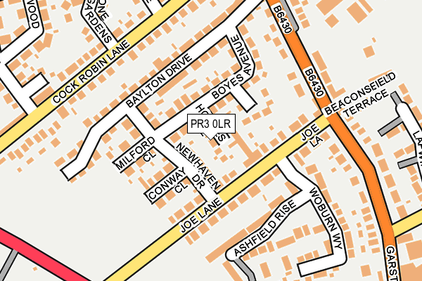 PR3 0LR map - OS OpenMap – Local (Ordnance Survey)
