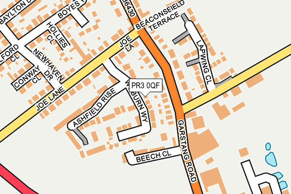 PR3 0QF map - OS OpenMap – Local (Ordnance Survey)