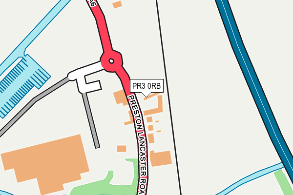 PR3 0RB map - OS OpenMap – Local (Ordnance Survey)