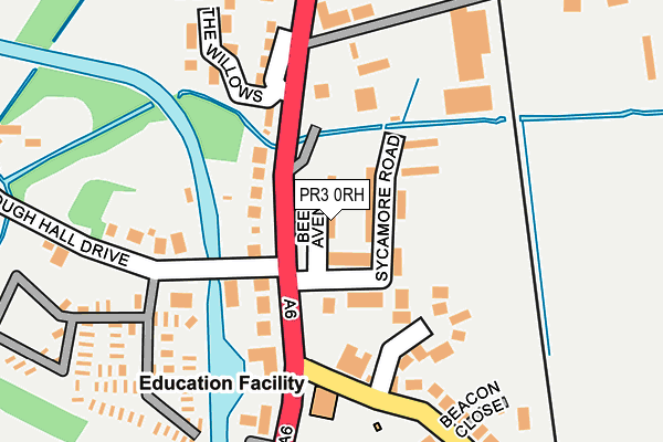 PR3 0RH map - OS OpenMap – Local (Ordnance Survey)