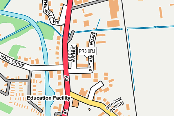 PR3 0RJ map - OS OpenMap – Local (Ordnance Survey)