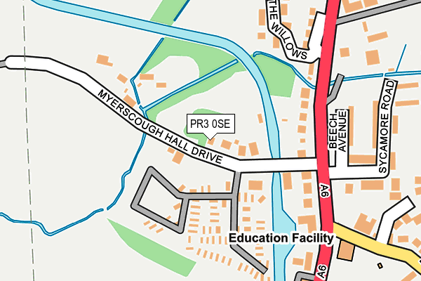 PR3 0SE map - OS OpenMap – Local (Ordnance Survey)