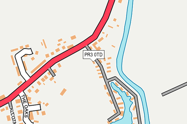 PR3 0TD map - OS OpenMap – Local (Ordnance Survey)