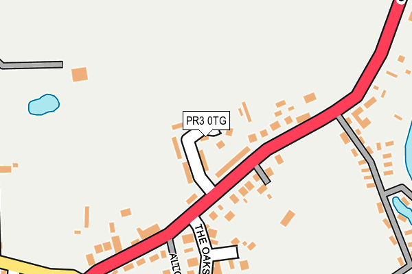 PR3 0TG map - OS OpenMap – Local (Ordnance Survey)