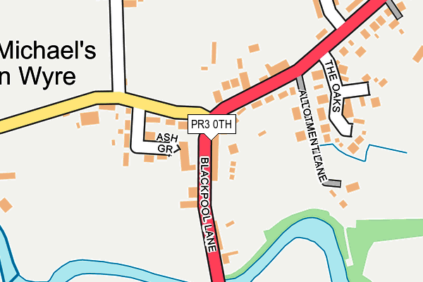 PR3 0TH map - OS OpenMap – Local (Ordnance Survey)