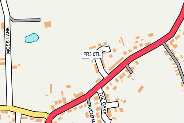 PR3 0TL map - OS OpenMap – Local (Ordnance Survey)