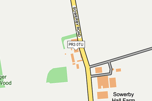 PR3 0TU map - OS OpenMap – Local (Ordnance Survey)