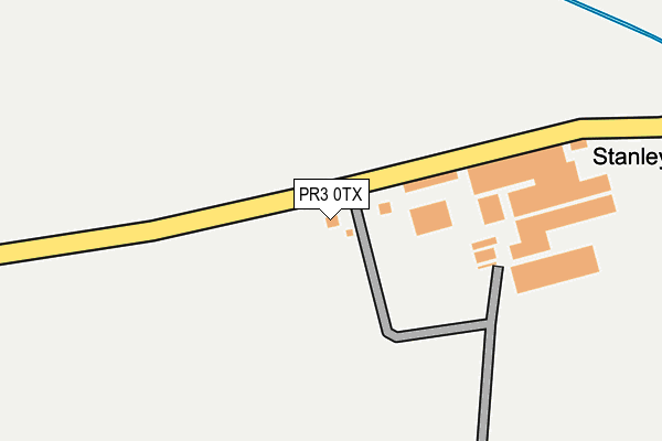 PR3 0TX map - OS OpenMap – Local (Ordnance Survey)