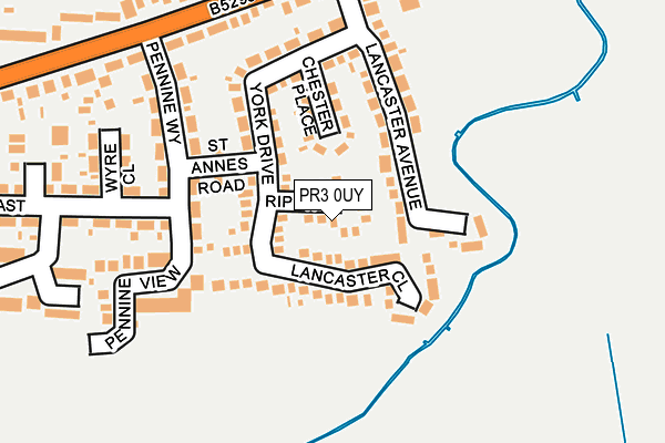 PR3 0UY map - OS OpenMap – Local (Ordnance Survey)