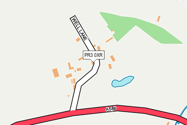 PR3 0XR map - OS OpenMap – Local (Ordnance Survey)