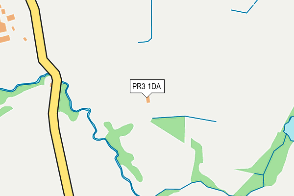 PR3 1DA map - OS OpenMap – Local (Ordnance Survey)