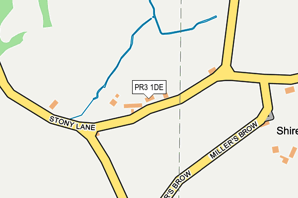 PR3 1DE map - OS OpenMap – Local (Ordnance Survey)