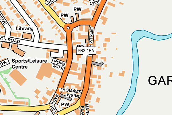 PR3 1EA map - OS OpenMap – Local (Ordnance Survey)