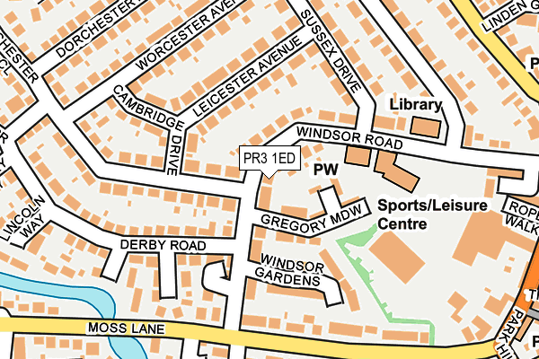 PR3 1ED map - OS OpenMap – Local (Ordnance Survey)