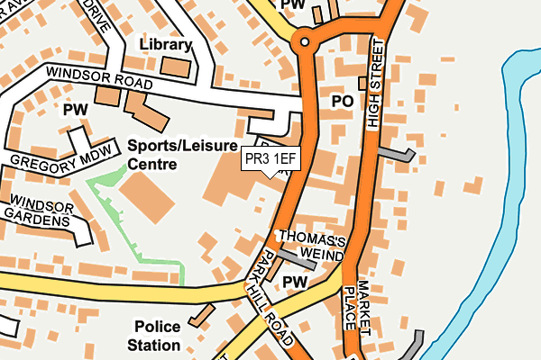 PR3 1EF map - OS OpenMap – Local (Ordnance Survey)