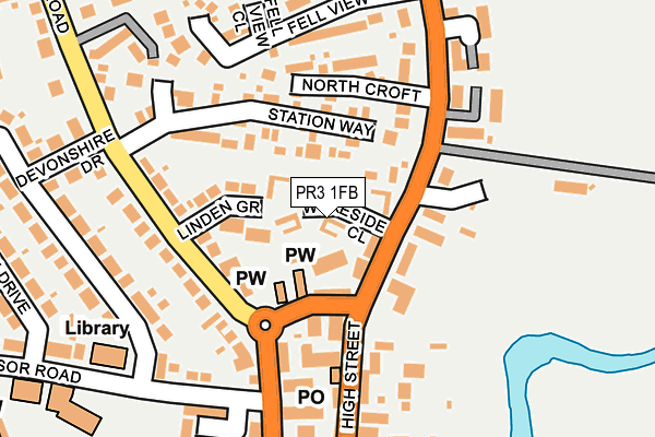 PR3 1FB map - OS OpenMap – Local (Ordnance Survey)