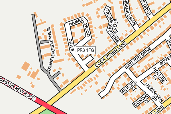 PR3 1FG map - OS OpenMap – Local (Ordnance Survey)