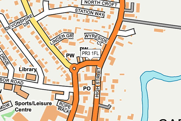 PR3 1FL map - OS OpenMap – Local (Ordnance Survey)