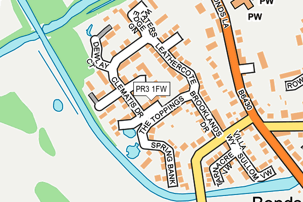 PR3 1FW map - OS OpenMap – Local (Ordnance Survey)